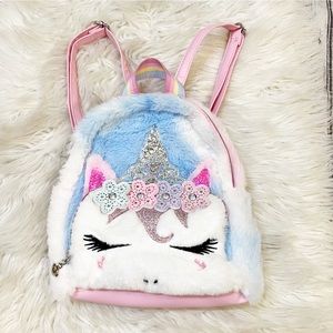 Miss Gwen’s OMG Accessories NWT Plush Princess Unicorn Mini Backback